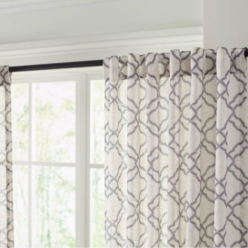 2PK Allen+Roth 50x95-in Grey Light Filtering Back Tab Curtain Panels - Picture 3 of 10